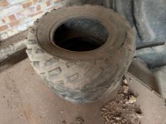 Pair Dunlop 25x10-12 tyres