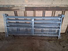 5No 8ft galvanised sheep hurdles
