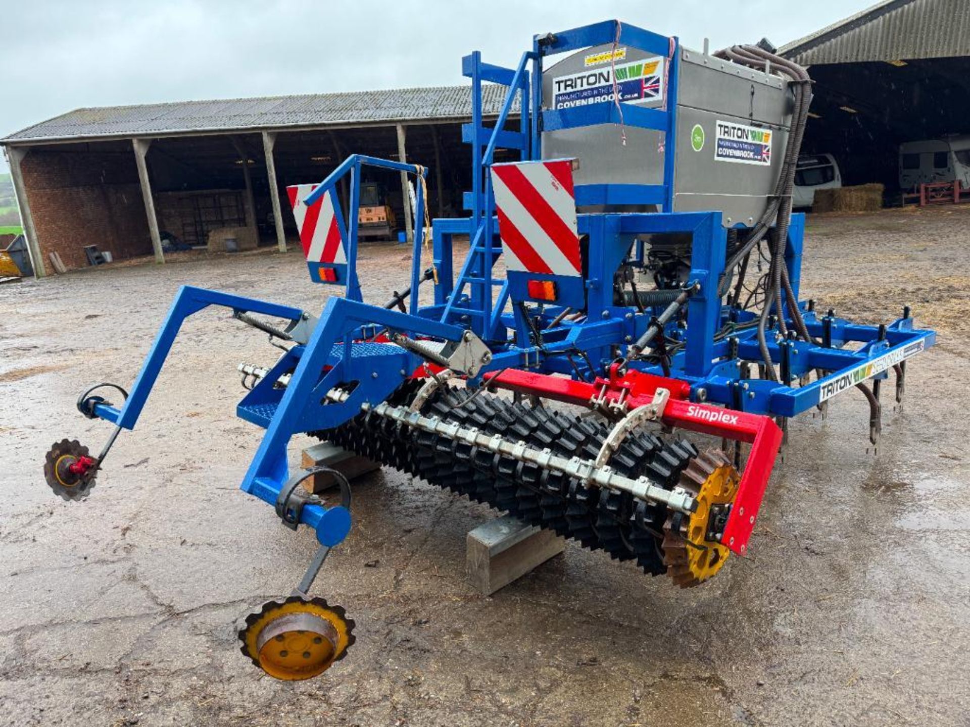 2021 Covenbrook Triton 3m seed drill with G�ttler Simplex packer, pre-em and tramline markers c/w re - Image 6 of 14