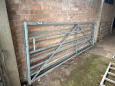 2No 12ft metal gates