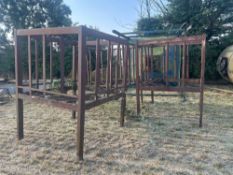 3No metal hay racks