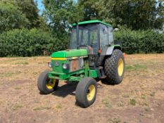 1991 John Deere 1950 Synchron 2wd tractor with 2No manual spools and spool adapter block, pick up hi