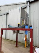 ICE-Systems F2.5AR 2.5t flake ice machine on metal stand, 3 phase. Serial No: 358F17001
