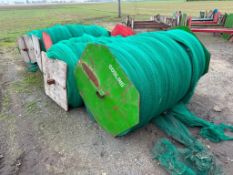 Vegetable netting covering 18m wide to cover c.8 acres