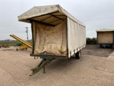 Pallet trailer 5m suitable for 8 pallets curtainside, single axle on Mitas 13.0/65-18 wheels and tyr