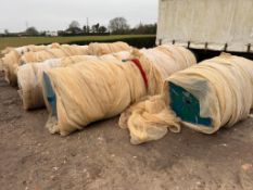11No rolls vegetable netting covering, 12m wide to cover c.9 acres