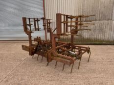 Spring tine 12ft 6in cultivator, hydraulic folding