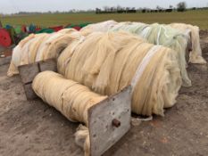10No rolls vegetable netting covering, 12m wide to cover c.9 acres