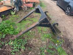 Bag lifter with pin and cone attachments