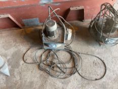 Grain aeration fan, single phase