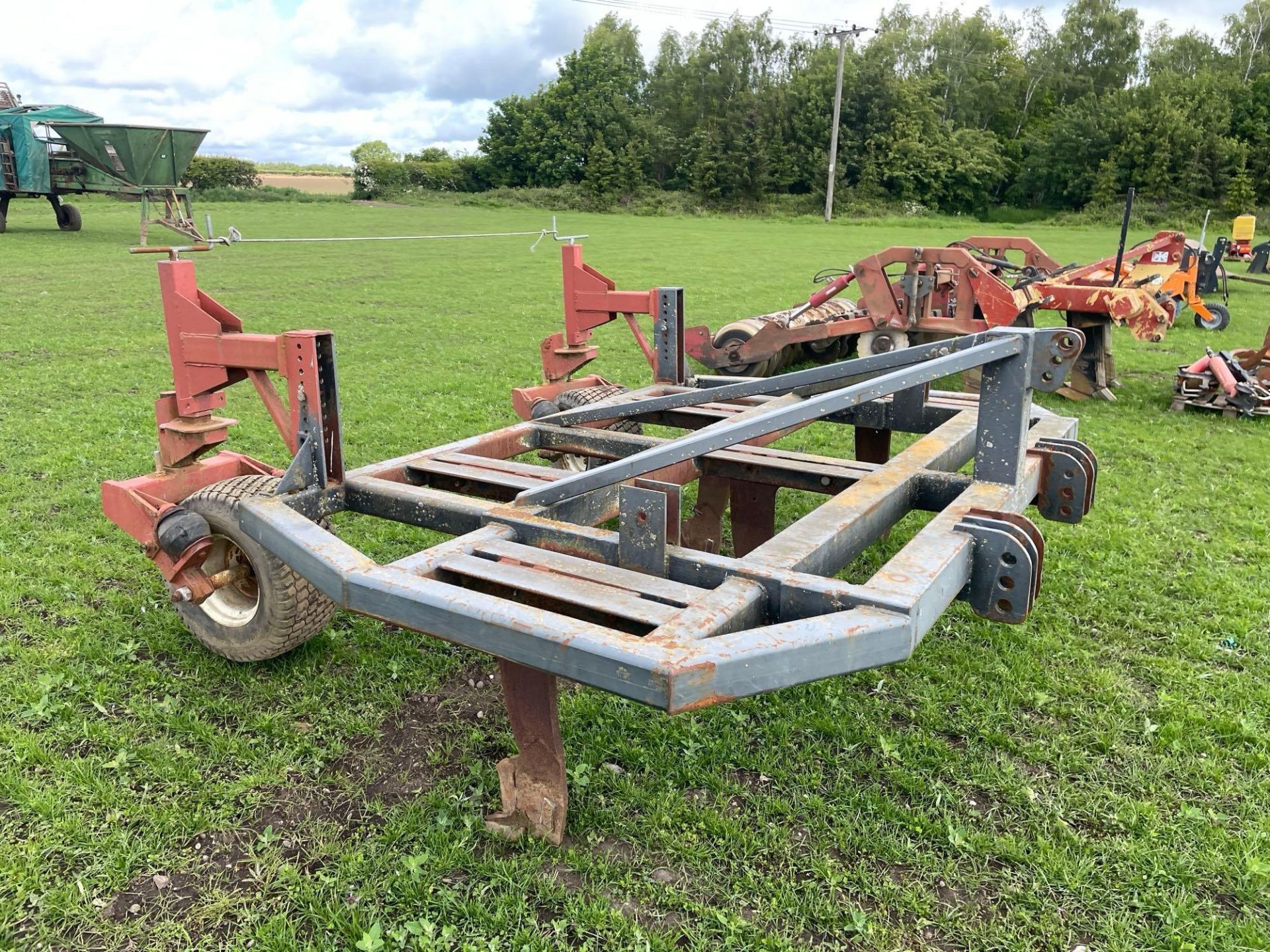 3m straw ripper, front linkage mounted with rear wheels - Image 4 of 12