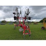 2020 Massey Ferguson RK802 TRC twin rotor rake, trailed. Serial No: WAMTYGRBJLG025040