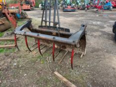 Strimech X-Form GS78 hydraulic manure grab with Claas attachments. Serial No: 209257