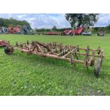 Reco-Wilrich 6m springtine cultivator, hydraulic folding, linkage mounted