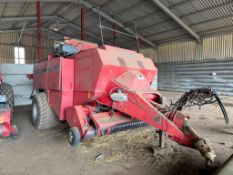 2004 Massey Ferguson 187 Cutter square baler, single axle on 700/50-22.5 wheels and tyres. Model: 18