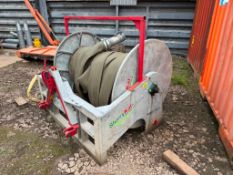 SlurryKat hydraulic driven reeler and bobbin