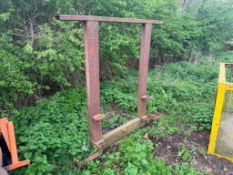 Bale spike with pin and cone attachments