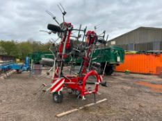 2024 Massey Ferguson TD868 DN 6 rotor tedder, hydraulic folding. Serial No: WAMAMP00HRG010391