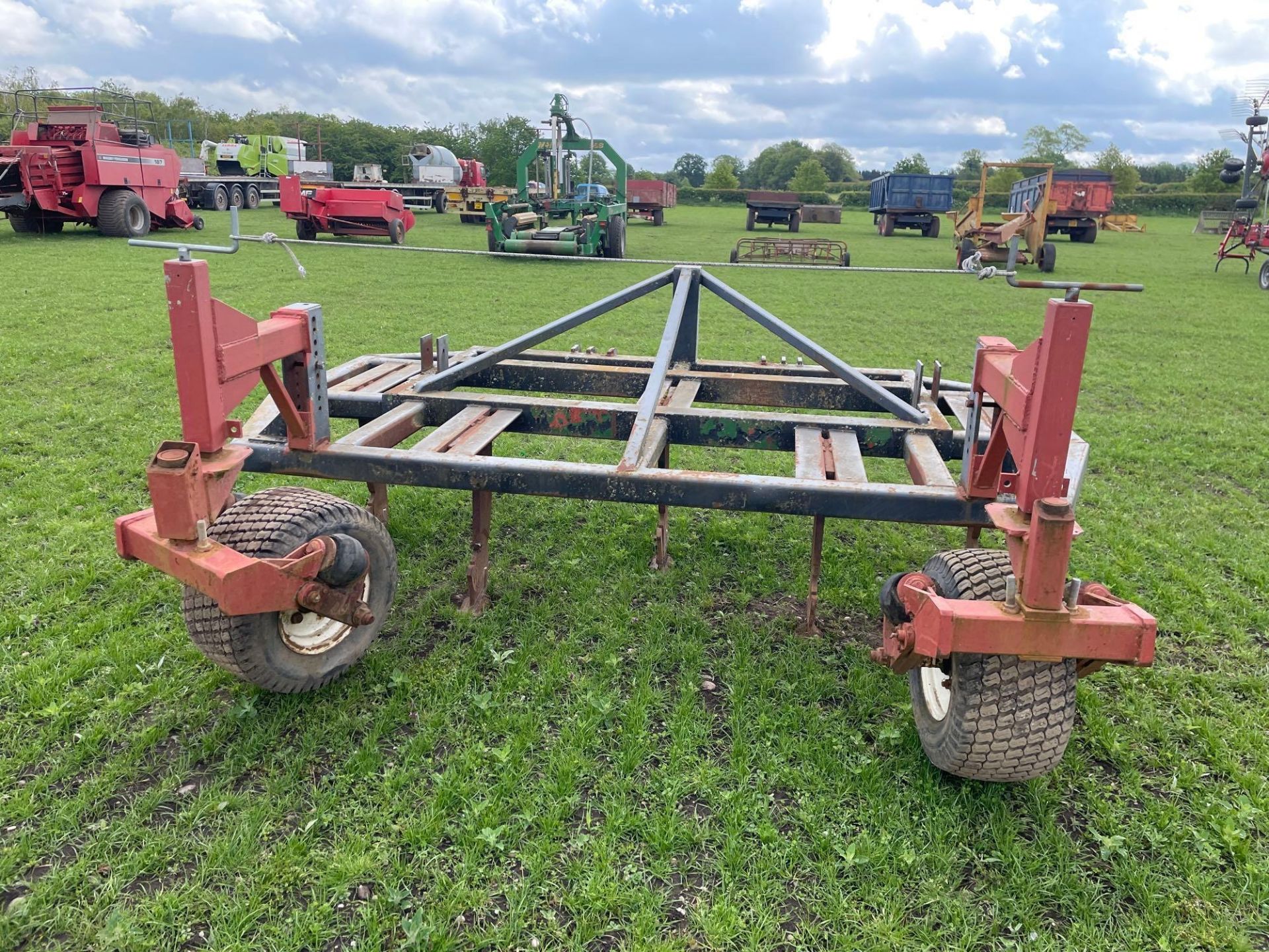 3m straw ripper, front linkage mounted with rear wheels - Image 7 of 12