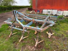 2015 Lemken Kristall 9, 7 leg cultivator to cross discs and rear crumbler. Serial No: 413385