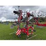 2024 Massey Ferguson TD868 DN 8 rotor tedder, hydraulic folding. Serial No: WAMAMP00HRG010391 ​​​​​​