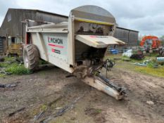 2018 Pichon Muckmaster M1450 rear discharge manure spreader with weigh cells, single axle on Allianc
