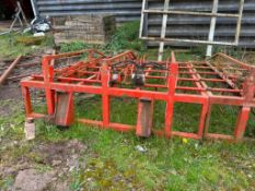 Browns twin bale grab with pin and cone attachments