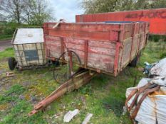 Pettit 3t single axle trailer on 12.5/80-15.3 wheels and tyres