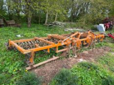 Simba Allfarm 5m spring tine cultivator, wheel track eradicators, front and rear levelling boards, s