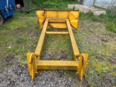 Grain pusher with Claas attachments