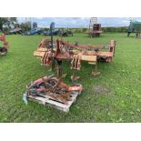 Spaldings Flatlift 12825, 4 legs, twin set of discs and rear packer c/w 5No hydraulic reset legs. Se