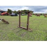 Bale spike with pin and cone attachments