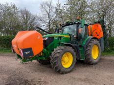 2023 John Deere 6R185 CommandPro 50kph 4wd tractor with front linkage and PTO, 4No electric spools,