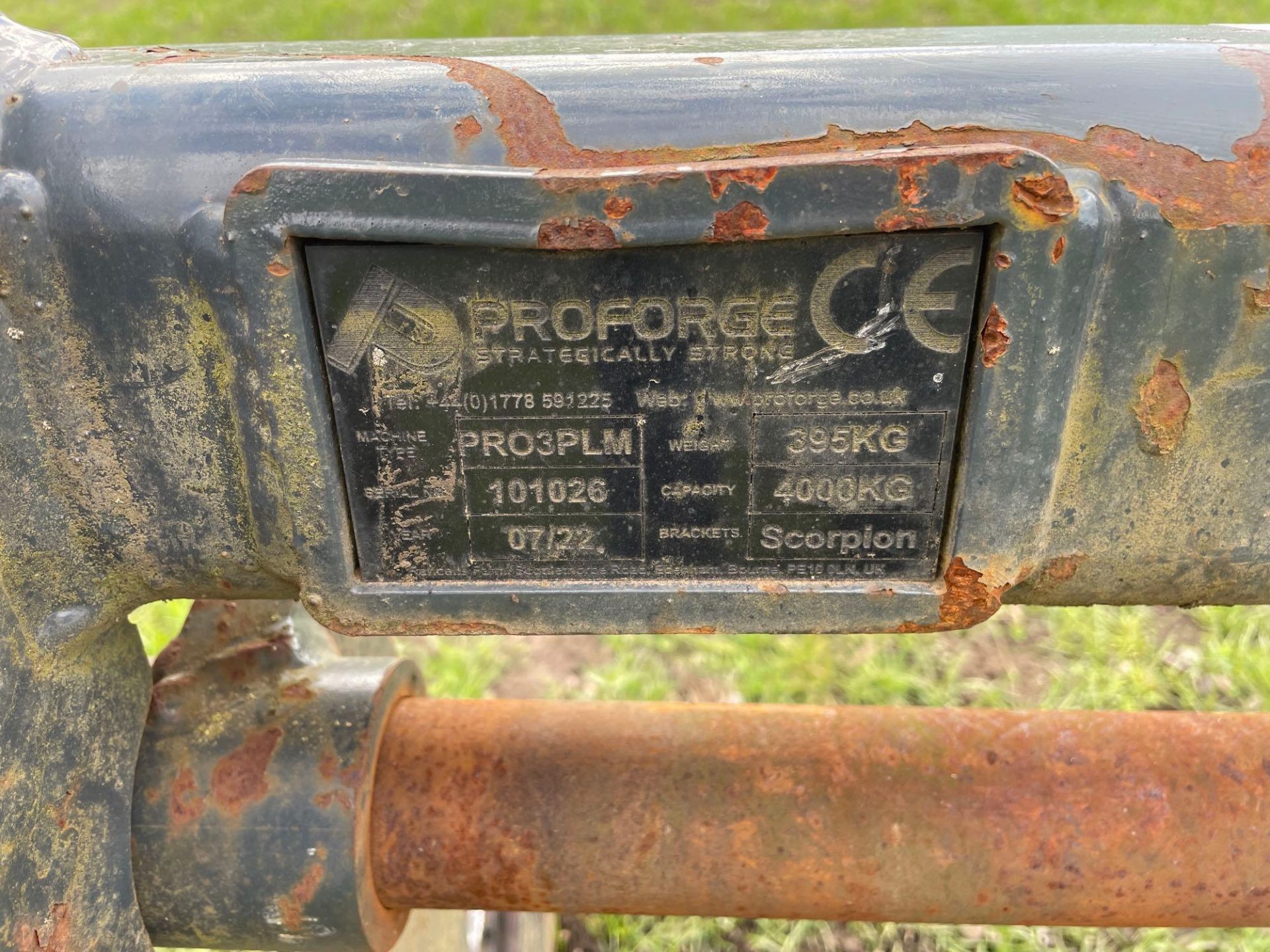 2022 Proforge Pro3PLM, machinery mover with Claas attachments. Serial No: 1010 - Image 4 of 4