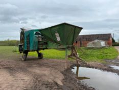 Jones Engineering Loadmaster sugar beet loader with diesel engine and picking off table