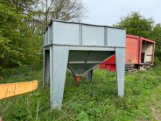 Galvanised hopper stand