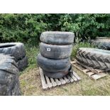 4No Michelin 335/65R18 wheels and tyres, 8 stud. NB: Requires new tyres