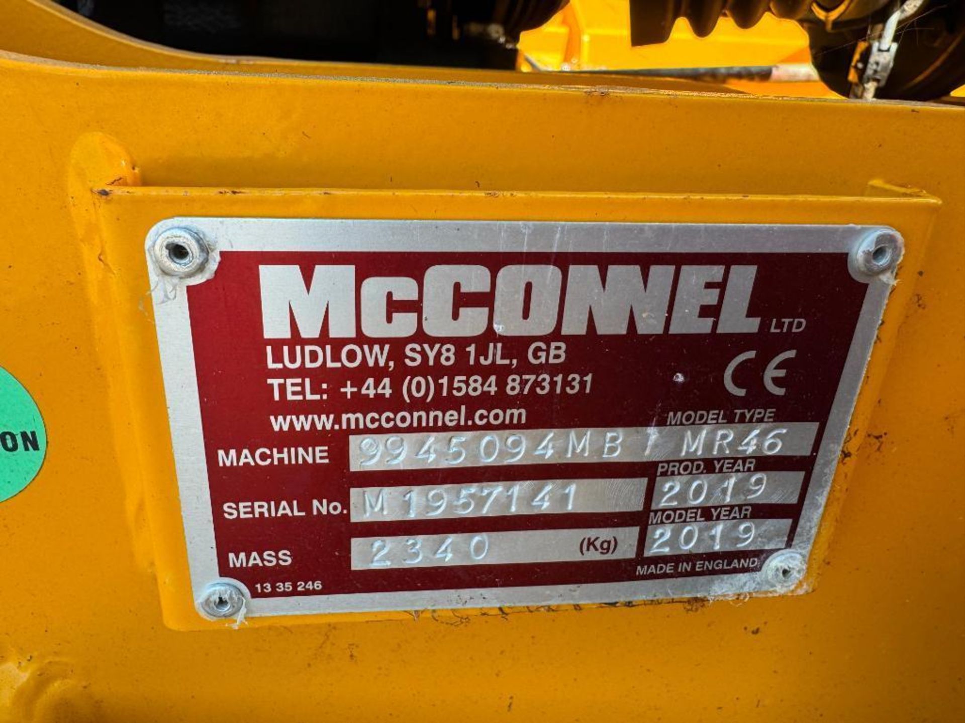 2019 McConnel SR460 4.6m batwing pasture topper, hydraulic folding . Serial No: M1957141 NB: Manual - Image 16 of 18
