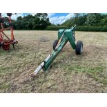 Miles single leg trailed mole plough on 11.5/80-15.3 wheels and tyres. Serial No: 3643 NB: Manual in