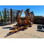 1992 Simba Series 2b 5m hydraulic folding discs with rear drawbar. Model No: ODH/2B/43/FD. Serial No