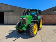 2015 John Deere 6215R 50kph CommandQuad 4wd tractor with front linkage, front and cab suspension, 5N