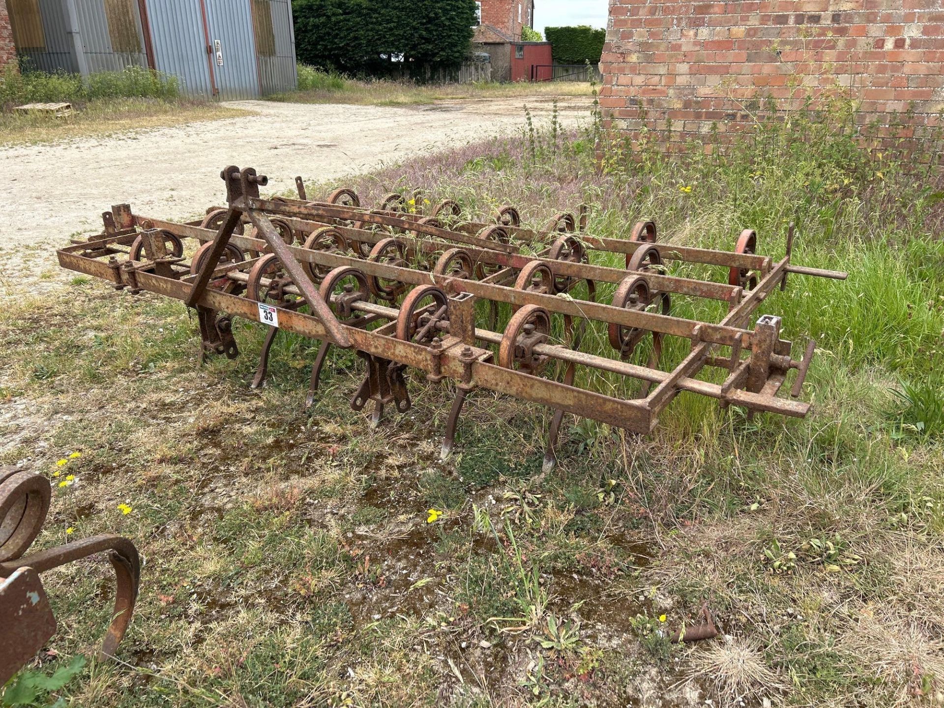 Marskstig 8ft spring tine cultivator, linkage mounted