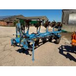 2006 Lemken Europal 8, 5 furrow reversible plough with slatted mouldboards, skimmers and subsoiler p