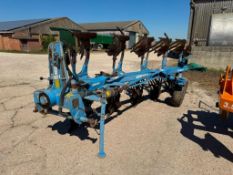 2006 Lemken Europal 8, 5 furrow reversible plough with slatted mouldboards, skimmers and subsoiler p
