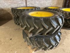 Set Mitas 380/85R30 and 380/90R46 row crop wheels and tyres with John Deere centres