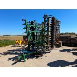 2010 Cousins Precision Seed Bed Harrow, 6m, hydraulic folding, leading tines, hydraulic levelling pa