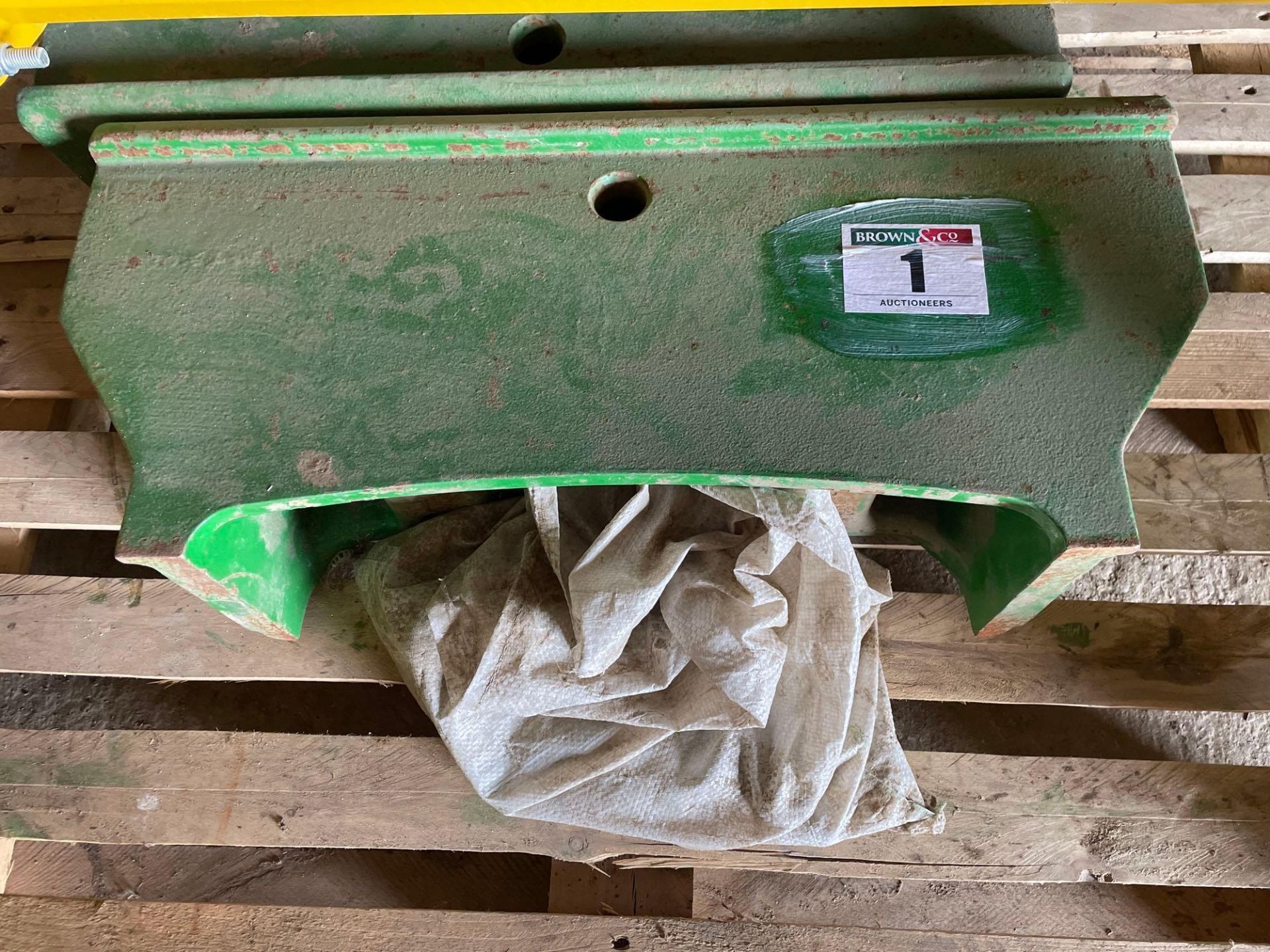 John Deere bolt on tombstone weight frame