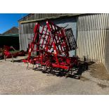 2019 Proforge Maxtilla 6m hydraulic folding spring tine cultivator with rear crumbler and following