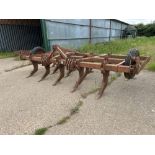 Massey Ferguson Superflow 15 leg 13ft with depth wheels, linkage mounted