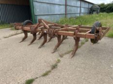 Massey Ferguson Superflow 15 leg 13ft with depth wheels, linkage mounted